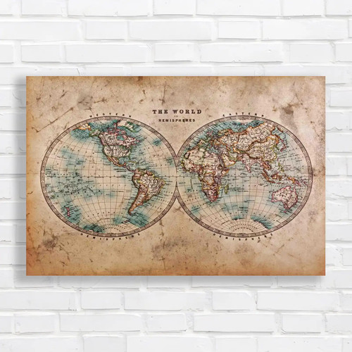 Mid 1800s world - world, map