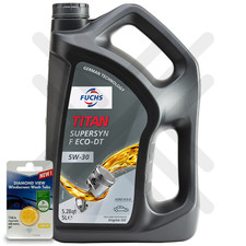 Fuchs Titan Supersyn F ECO-DT 5W-30 Engine Oil 5 Litres 5L + 5L SCREENWASH TAB
