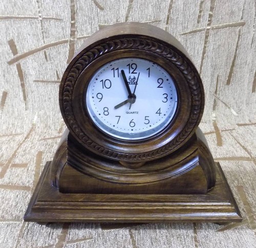 Wooden clock handmade - clock, wood