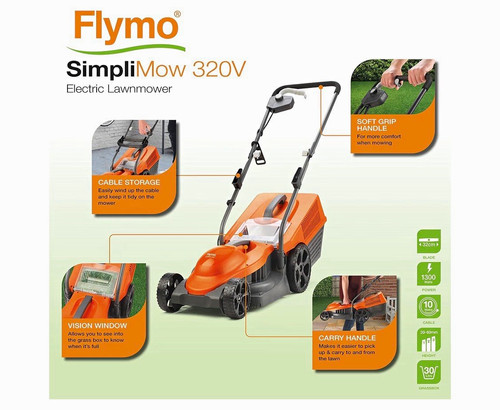 Flymo simplimow 320v corded - simplimow,