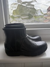 UGG Australia Drizlita Black Rubber Ankle Boots Wellies UK 2  1125731