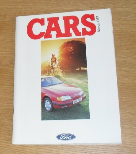 Ford brochure 1987 fiesta xr2 - ford,