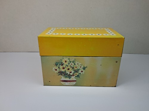 Vintage recipe box with - vintage,