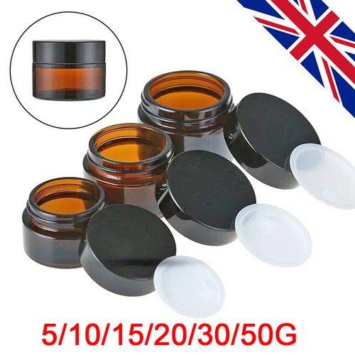 Glass amber cosmetic cream - cosmetic,