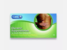 Care Glycerin Suppositories (Adult Sized) X 12