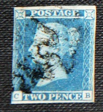 GB QV 1841 2d Two Penny Blue