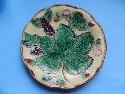 Antique majolica grape vine - antique,