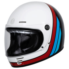 Origine Omega Summit Full Face Retro Motorcycle Helmet - Red/White