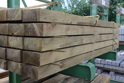 Treated timber garden - treated, railway