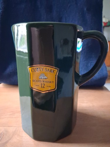 Vintage green ceramic pub - , jug