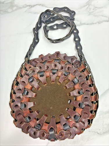 70s leather bag - bag, hippie