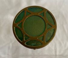 Antique Deco Brass & Green