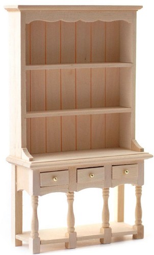 Dolls house welsh - dolls, dresser