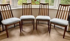 Set of 4 IMMACULATE G Plan Teak Dining Chairs Mid Century Modern Danish MCM