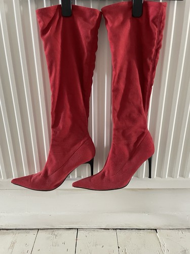 Pied terre pink suede boots - terre,