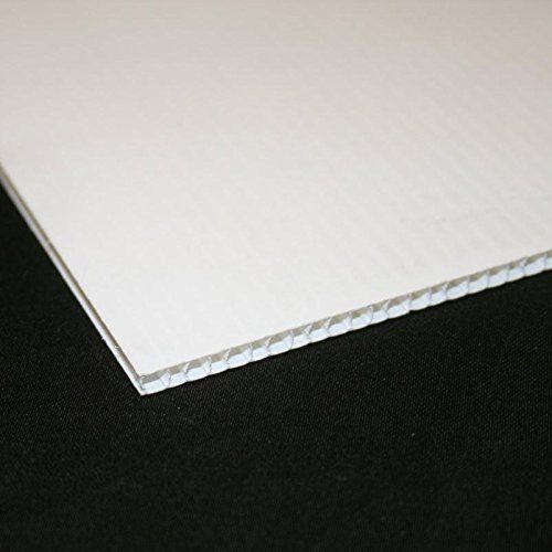 White plastic fluted - fluted, 3.8mm