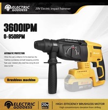 Electric Goddess Cordless Rotary SDS Hammer Drill For Dewalt 18v / 20v Battery