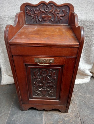 Vintage wooden coal purdonium - coal,