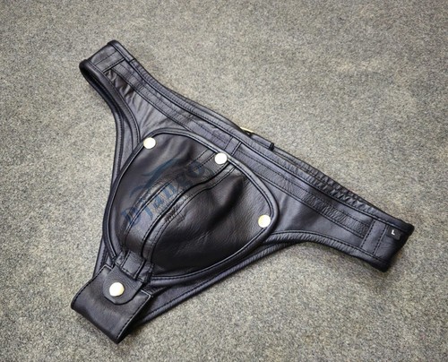 Men leather jockstrap - men’s, •