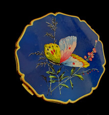 Vintage Stratton Blue Enamel