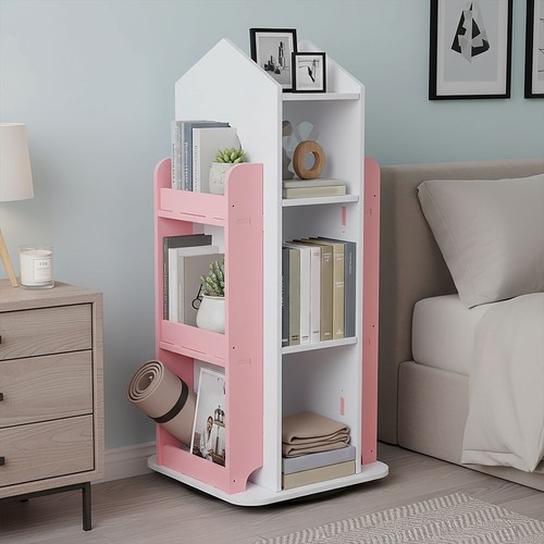Kids rotating bookshelf castle - rotating,