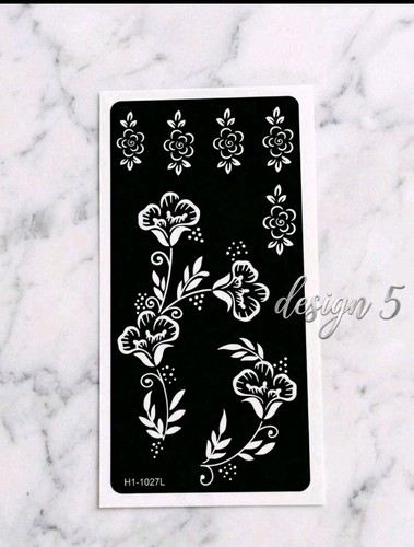 1sheet reusable henna stencil - reusable,