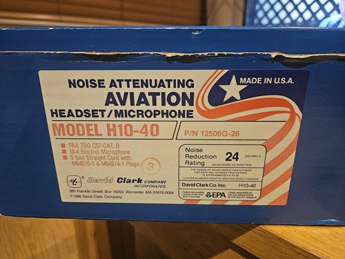 David clark h10 boxed - boxed, with