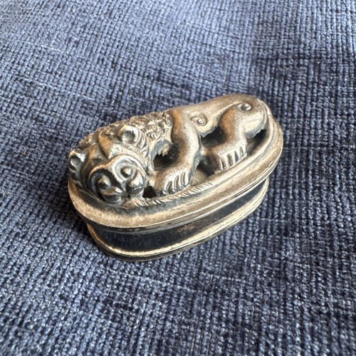 Antique chinese silver lion - antique,