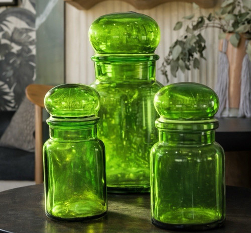 Belgium apothecary jar set - belgium,