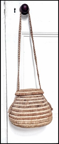 Vintage handmade coil woven - vintage,