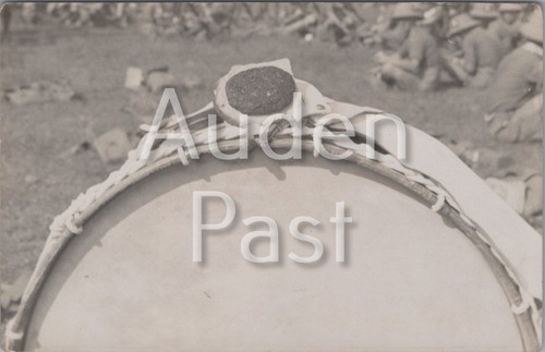Rppc military regimental drum - military,
