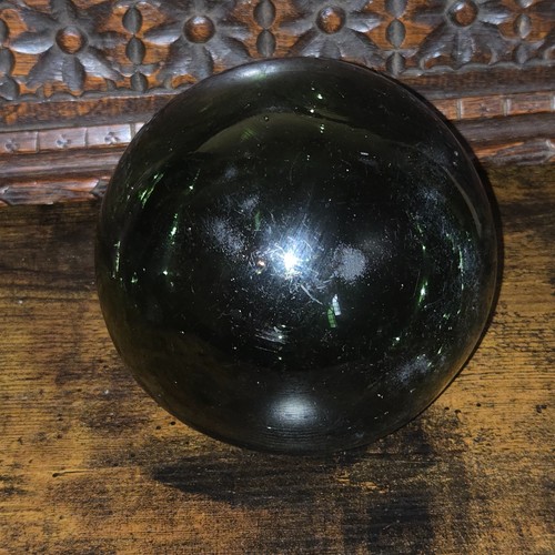 Vintage dark olive green - green, glass