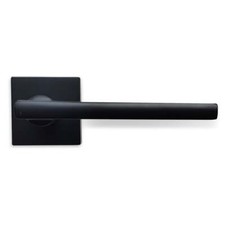 Basta Signature Berlin Privacy Door Handle Lever On Rose | Black