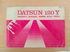 Datsun 120 Y Owners Manual