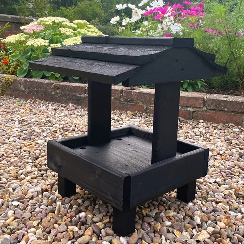 Wooden bird table ground - bird,