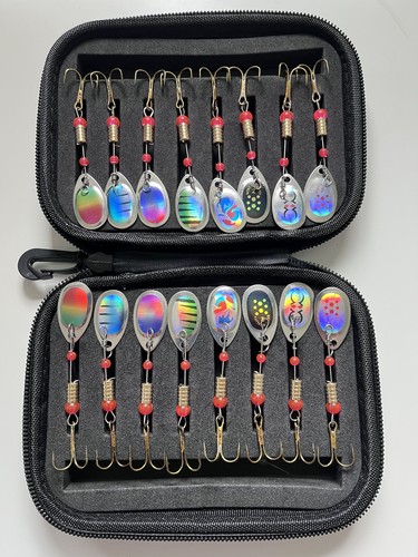 16pc trout spinner set - 16pc,