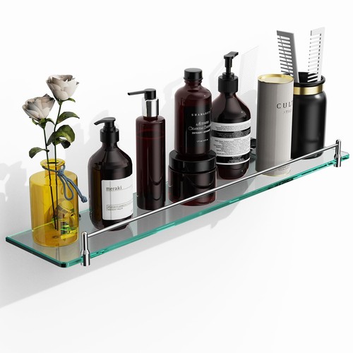 Glass bathroom shelves inch - bathroom, shelves,24-inch
