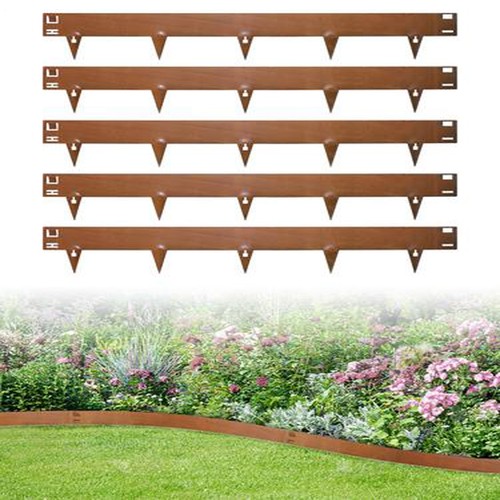 Corten garden lawn edging - corten,
