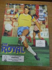 10/01/1987 Reading v Arsenal