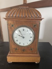 Antique Mappin & Webb Walnut Dome Top Mantel Clock.