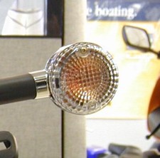 White indicator lenses Kawasaki Vulcan 750 VN 800 VN 900 clear signal lenses