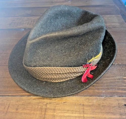Vintage trilby hat marked - hat, 415