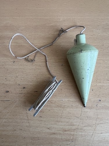Nice vintage steel plumb bob - a,