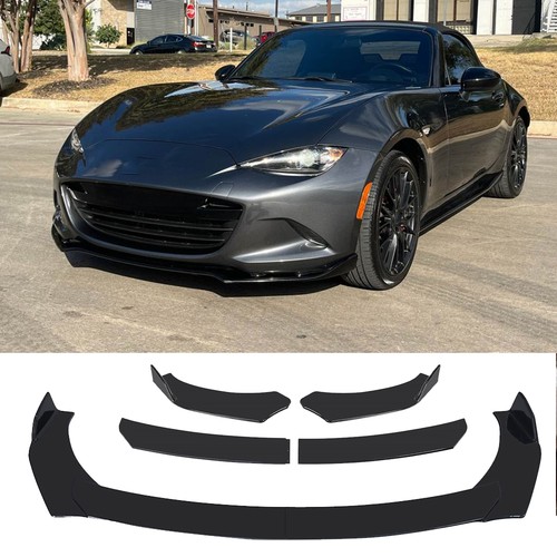 Gloss black front bumper - front,