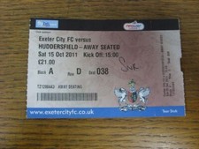 15/10/2011 Ticket: Exeter City