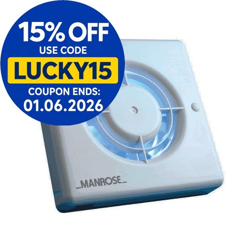 Manrose extractor fan - extractor, toilet