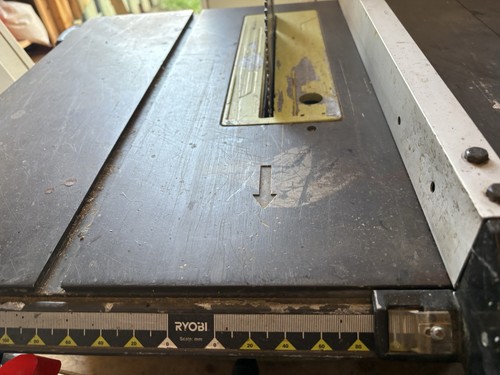 Ryobi ets1526al table saw - table,