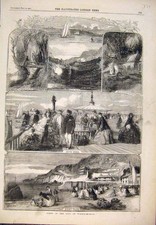 Original Old Antique Print