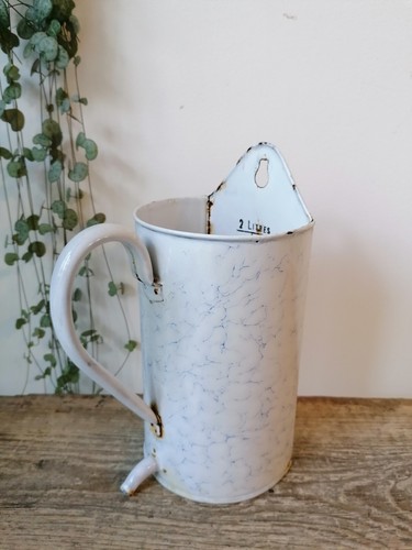 Vintage french marbled - marbled, enamel