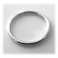 2mm Solid Sterling Silver Halo